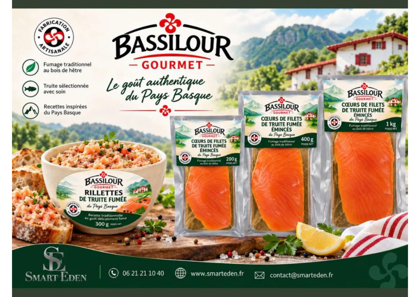Fiche de présentation BASSILOUR GOURMET — offre de mise en marché Smarteden